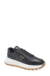 Prada Prax Leather Sneaker In Animal Print