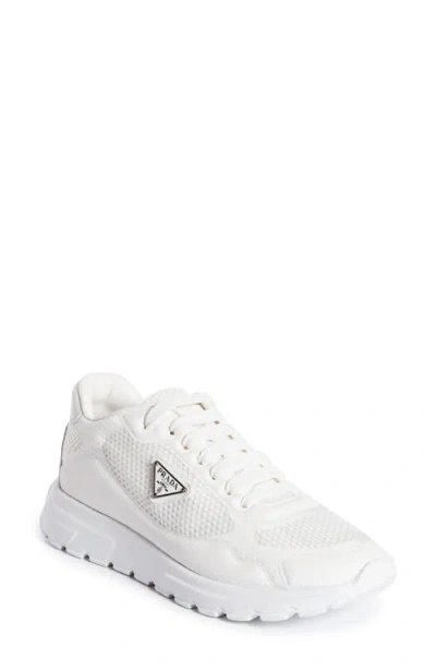 Prada Prax 01 Re-nylon And Leather Sneakers In White