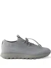 Prada Prax Stretch Knit Sneakers In Gray