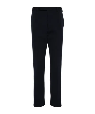 Prada Pressed-crease Trousers In Blue