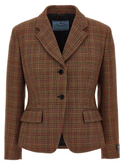 Prada Prince Of Wales Blazer