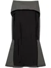 Prada Prince-of-wales Pattern Skirt In F0480 Grey