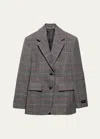 Prada Blazer Jacket In F0192 Ebano