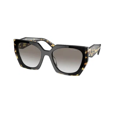 Prada Print 15ws 3890a7 Acetate Sunglasses For Women In Black