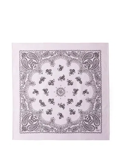 Prada Printed Batiste Scarf In Pink