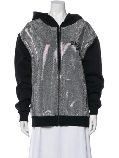 Pre-owned Prada Printed Bomber Jacket In Multi