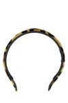 Prada Cerchietto In Nappa Marrone  Donna