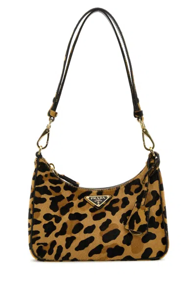 Prada Printed Calf Hair Re-edition Shoulder Bag