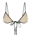 Prada Printed Chiffon Bra In Brown