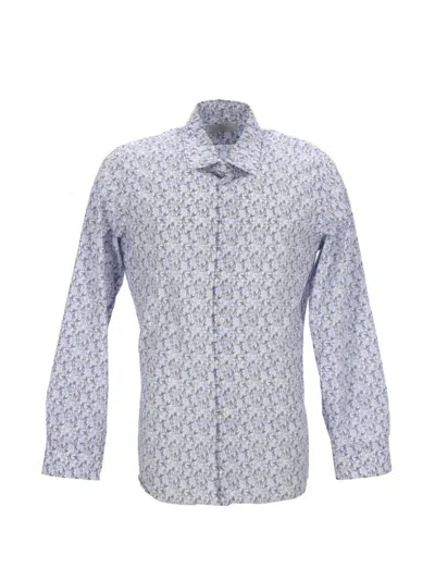 Pre-owned Prada Printed Cotton Shirt In Blue