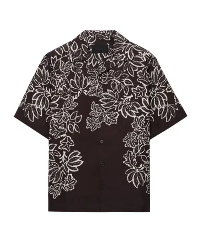PRADA PRADA FLORAL PRINT SHORT SLEEVE SHIRT