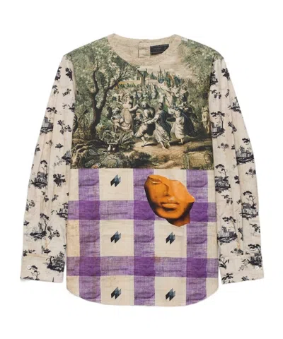 Prada Printed Cotton Shirt In Animal Print