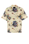 Prada Men's Cotton Shirt In Vaniglia