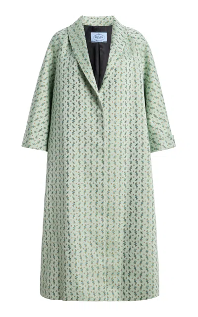 Prada Printed Cotton-blend Coat