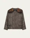 Prada Women Cotton Single-breasted Caban Jacket In F0192 Ebano