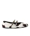 Prada Printed Leather Ballerinas