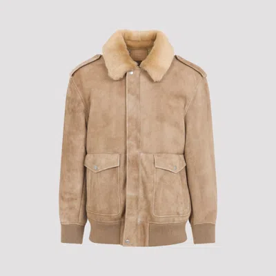 Prada Printed Lethe Jacket For Women In Nude & Neutrals