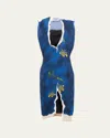 Prada Printed Midi Dress