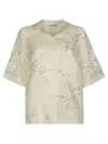 Prada Printed Oversized Blouse In White