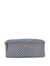 Prada Printed-pattern Belt Bag In Blue