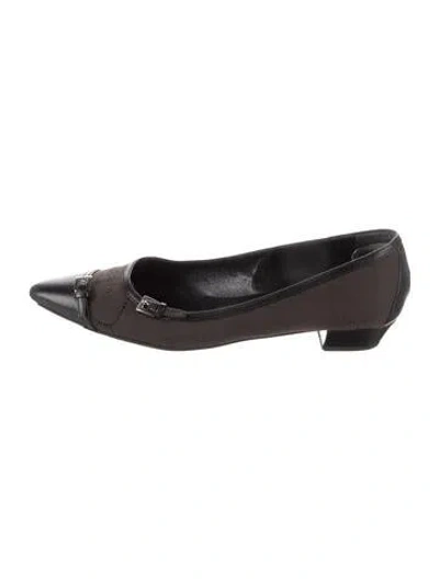 Pre-owned Prada Printed Pumps In Black/brown