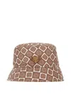 Prada Printed Re-nylon Bucket Hat In Brown