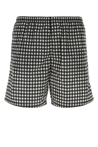 Prada Printed Re-nylon Swimming Shorts In Multi