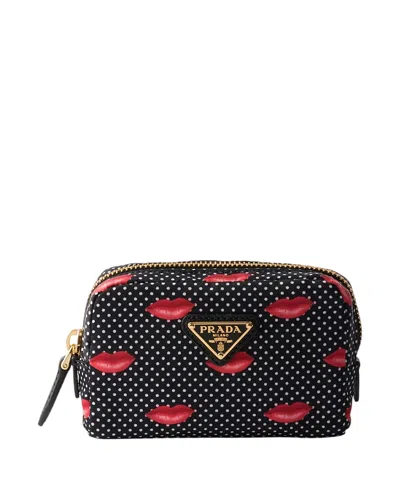 Prada Printed Re-nylon Pouch In Multi