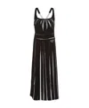 Prada `re-edition` Printed `sablé` Dress In Black