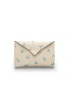Prada Printed Saffiano-leather Envelope Clutch In Neutral