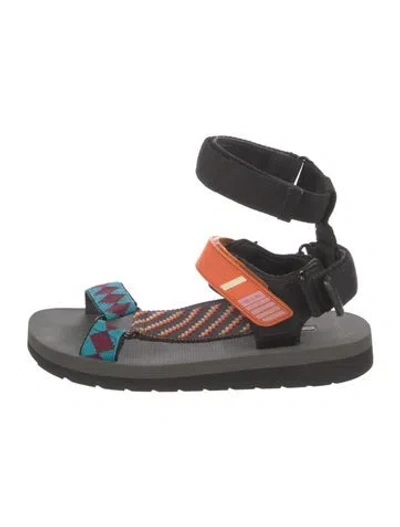 Pre-owned Prada Printed Sandals In Black