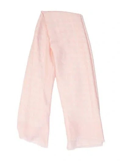 Pre-owned Prada Printed Shawl In Pink