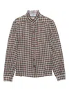 Prada Printed Shirt In Burgundy