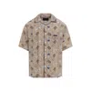 Prada Viscose And Silk Shirt In Neutral