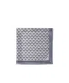 Prada Printed Silk Scarf In Baltic Sea Blue/chalk