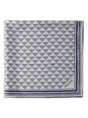 Prada Printed Silk Scarf In Blue