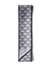Prada Printed Silk Scarf In Blue