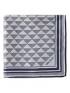 Prada Printed Silk Scarf In Blue