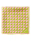 Prada Printed Silk Twill Scarf In Green
