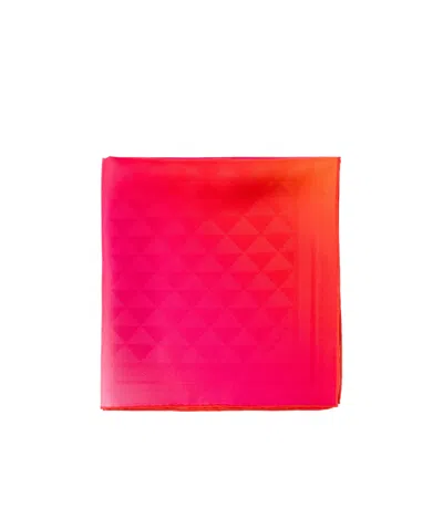 Prada Printed Silk Twill Scarf In Fuchsia