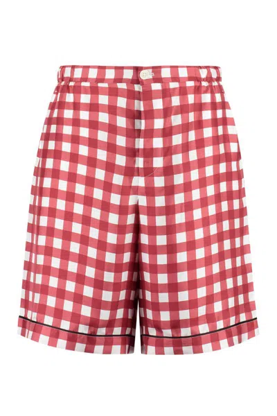 Prada Printed Silk Shorts