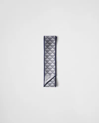 PRADA JACQUARD SILK TIE