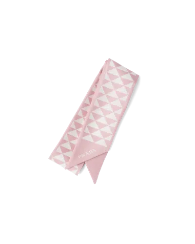 PRADA PRINTED SILK TIE