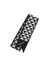 Prada Printed Silk Tie In Black