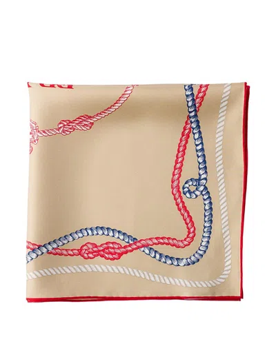 PRADA PRINTED SILK TWILL SCARF, 55 X 55 CM