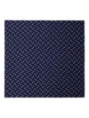 Prada Polka Dot Silk Scarf In Blue