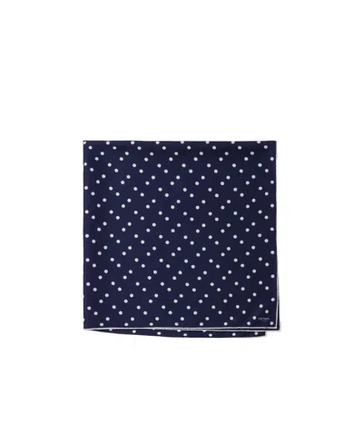 Prada Printed Silk Twill Scarf 90x90 In Blue/white