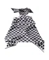 Prada Neckholdertop Aus Bedrucktem Seidentwill In Black