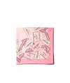 Prada Printed Silk Twill Scarf In Pink