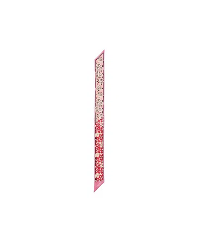 Prada Floral-print Silk Twill Skinny Scarf